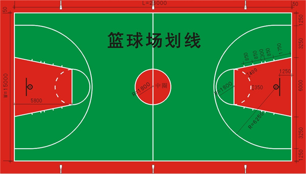篮球场划线